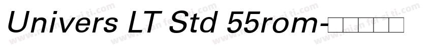 Univers LT Std 55rom字体转换